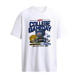 ESPN Notre Dame BYU NCAA College Gameday Live From Provo Utah helmet 2026 shirt