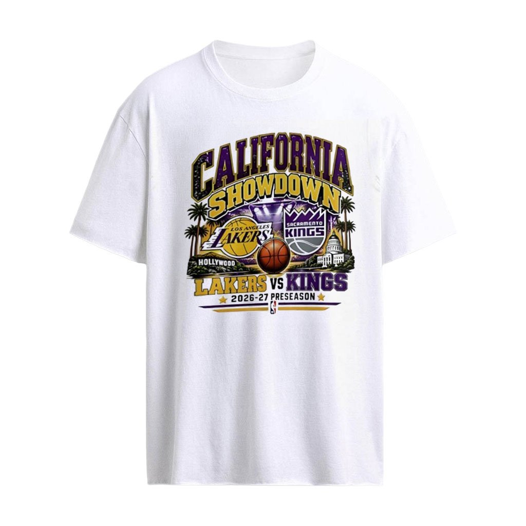 California Showdown LA Lakers vs Sacramento Kings 2026-27 Preseason shirt