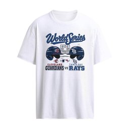 World Series 2026 Cleveland Guardians Vs Tampa Bay Rays Matchup Helmets Matchup T-shirt
