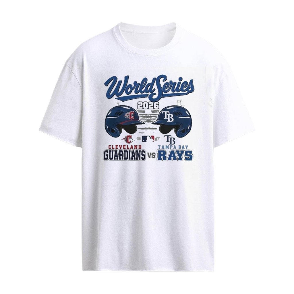 World Series 2026 Cleveland Guardians Vs Tampa Bay Rays Matchup Helmets Matchup T-shirt