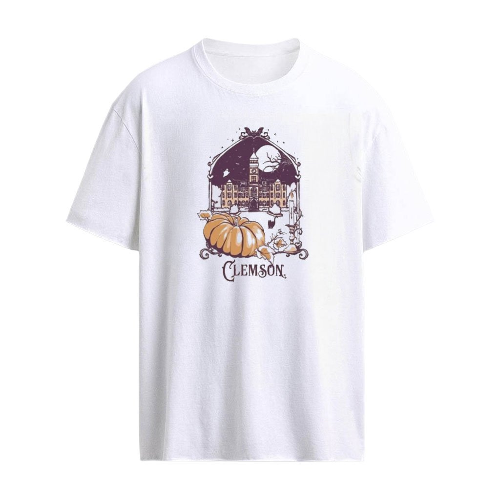 Summit Clemson Tigers Ivory Halloween T-SHirt