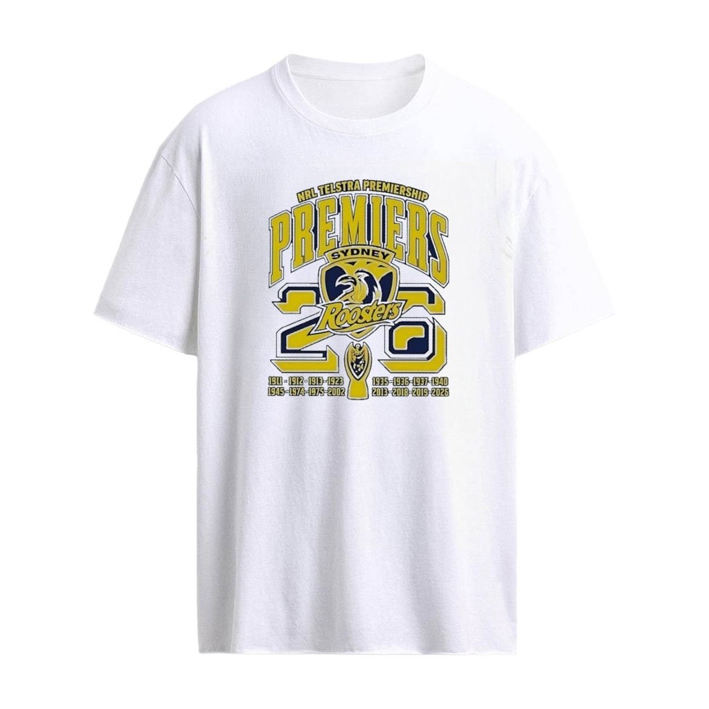 Sydney Roosters 2026 Telstra Premiership Premiers Graphic T-shirt