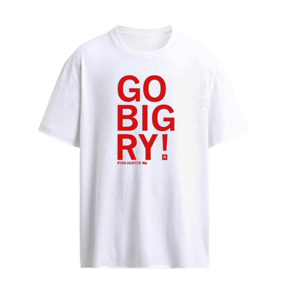 Ryan Hunter 18 Nebraska Huskers Volleyball NCAA Go Big Ry T-Shirt