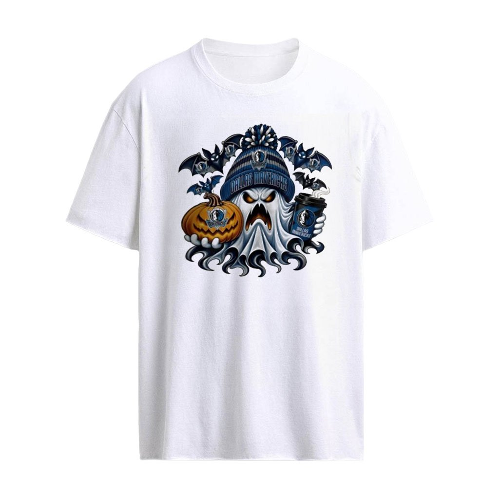 Dallas Mavericks Ghost Coffee Halloween Spooky 2026 shirt