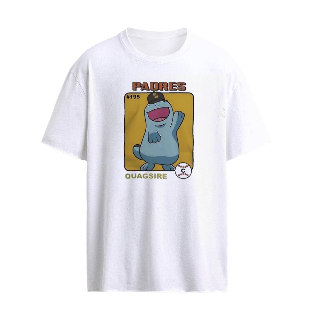 San Diego Padres X Pokemon Quagsire Cartoon Graphic T-Shirt