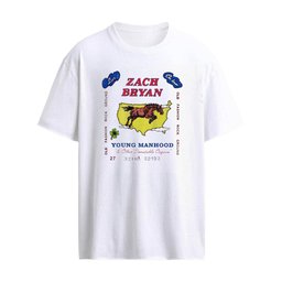 Zach Bryan Young Manhood Live on Tour 2027 Shirt