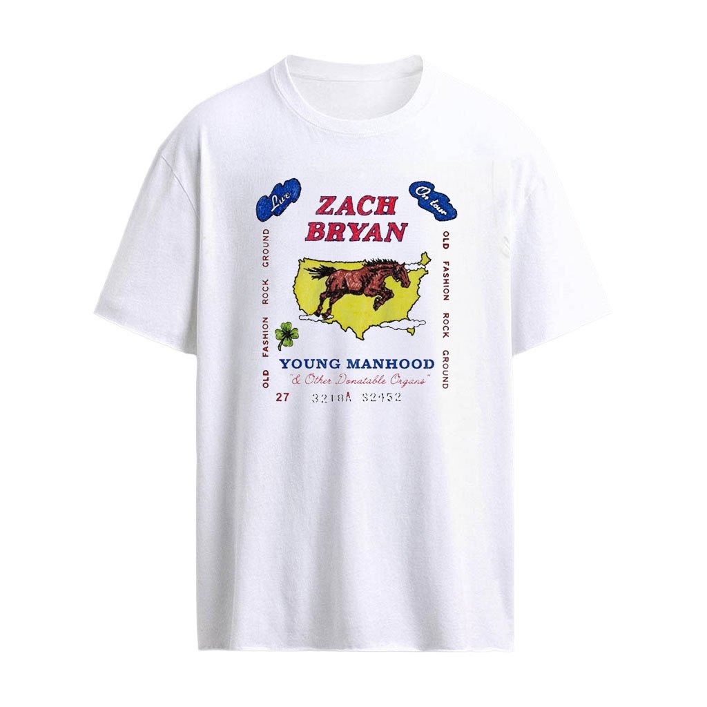 Zach Bryan Young Manhood Live on Tour 2027 Shirt