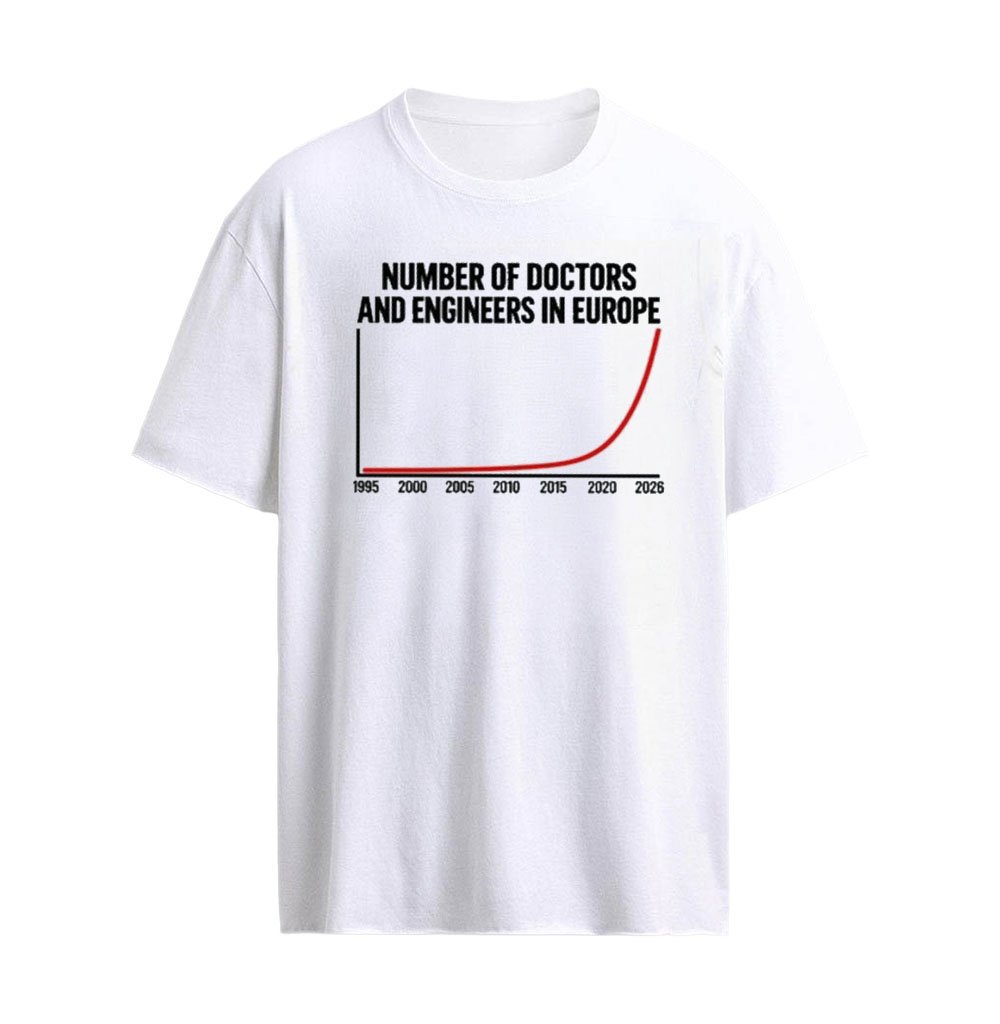 Number of Doctors and Engineers in Europe T-Shirt