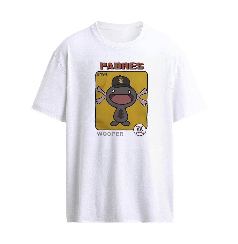 San Diego Padres X Pokemon Wooper Cartoon Graphic T-Shirt