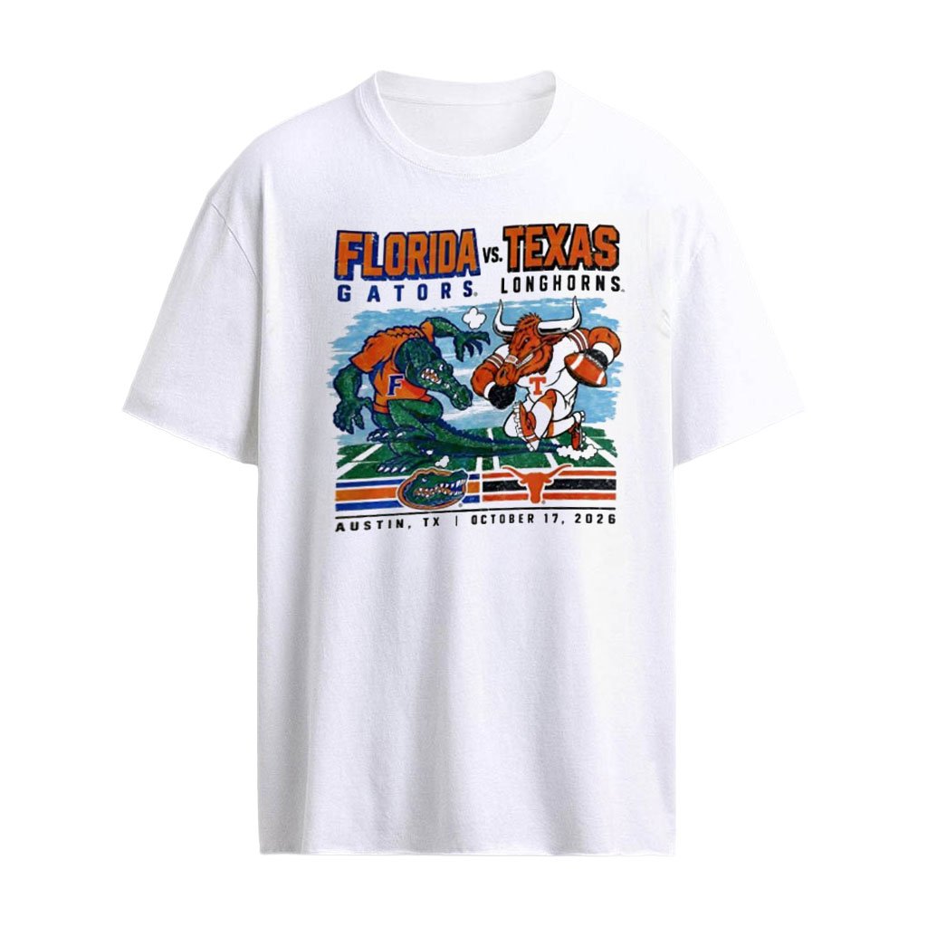 Florida Gators vs Texas Longhorns mascot Austin TX October 17 2026 shirt