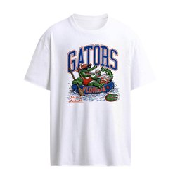 Florida Gators NCAA Durin Leisure Alligator wearing sunglasses hat floating shirt