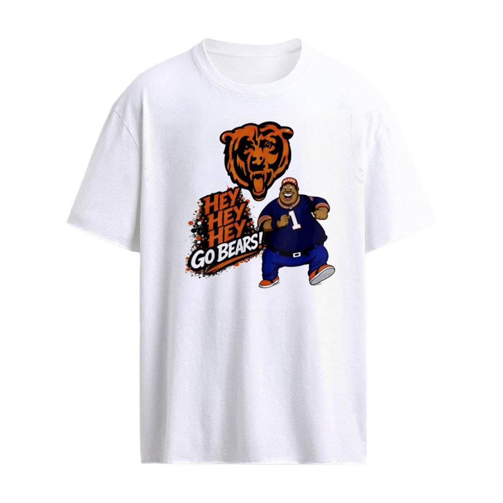 Chicago Bears NFL Hey Hey Hey Go Bears logo shirt