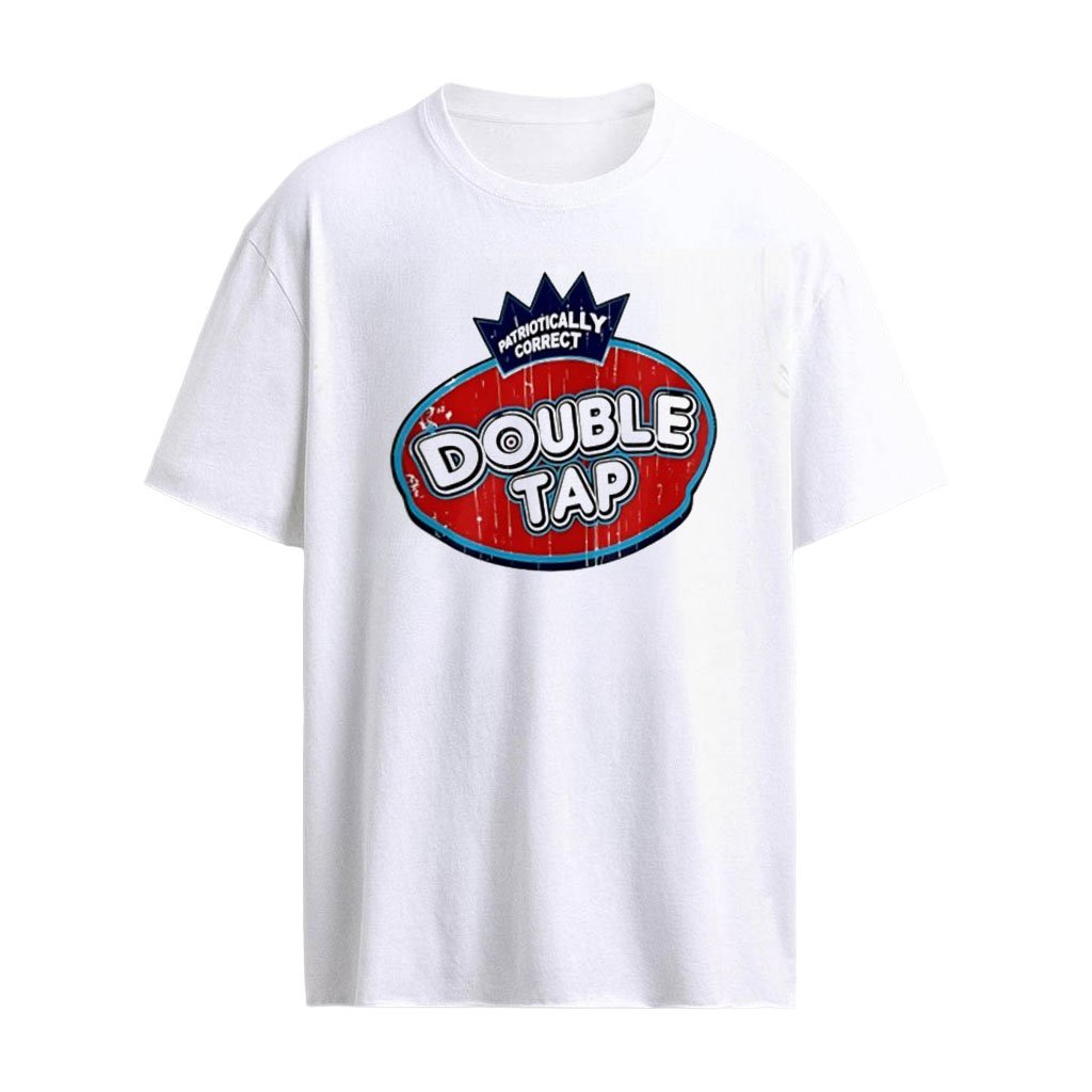 Patriotically Correct Double Tap logo shirt