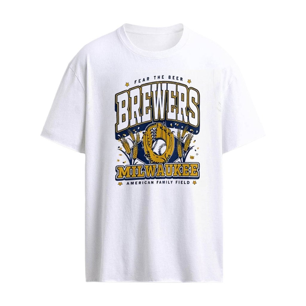 Milwaukee Brewers Fear The Beer American Family Field graphic shirt
