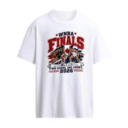 WNBA Playoffs 2026 Two Stars One Court Red Blue Stars Basketball Showdown WNBA Finals shirt