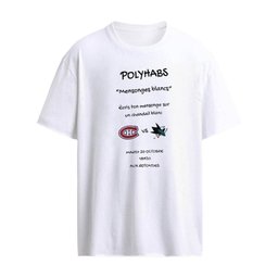Polyhabs mensonges blancs Montreal Canadiens vs San Jose Sharks NHL shirt