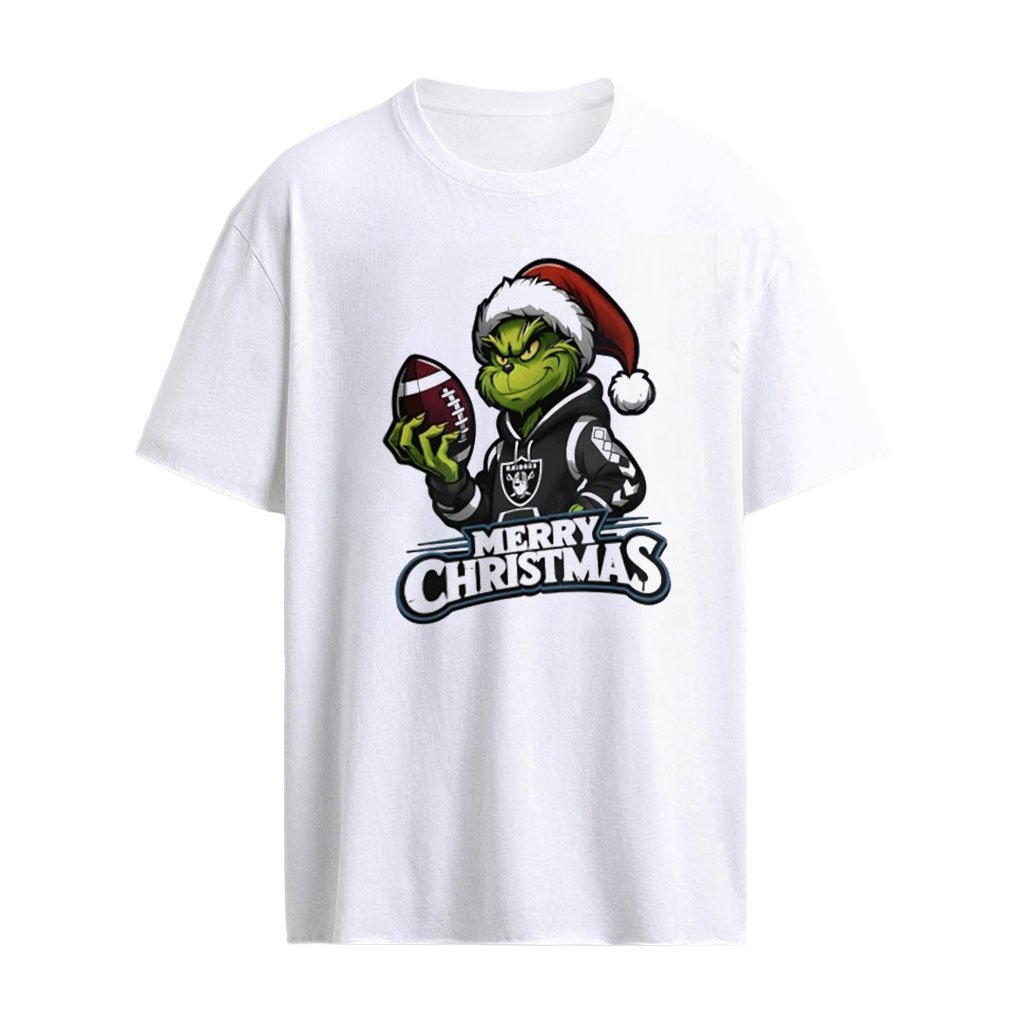 Las Vegas Raiders Santa Grinch Merry Christmas NFL 2026 shirt
