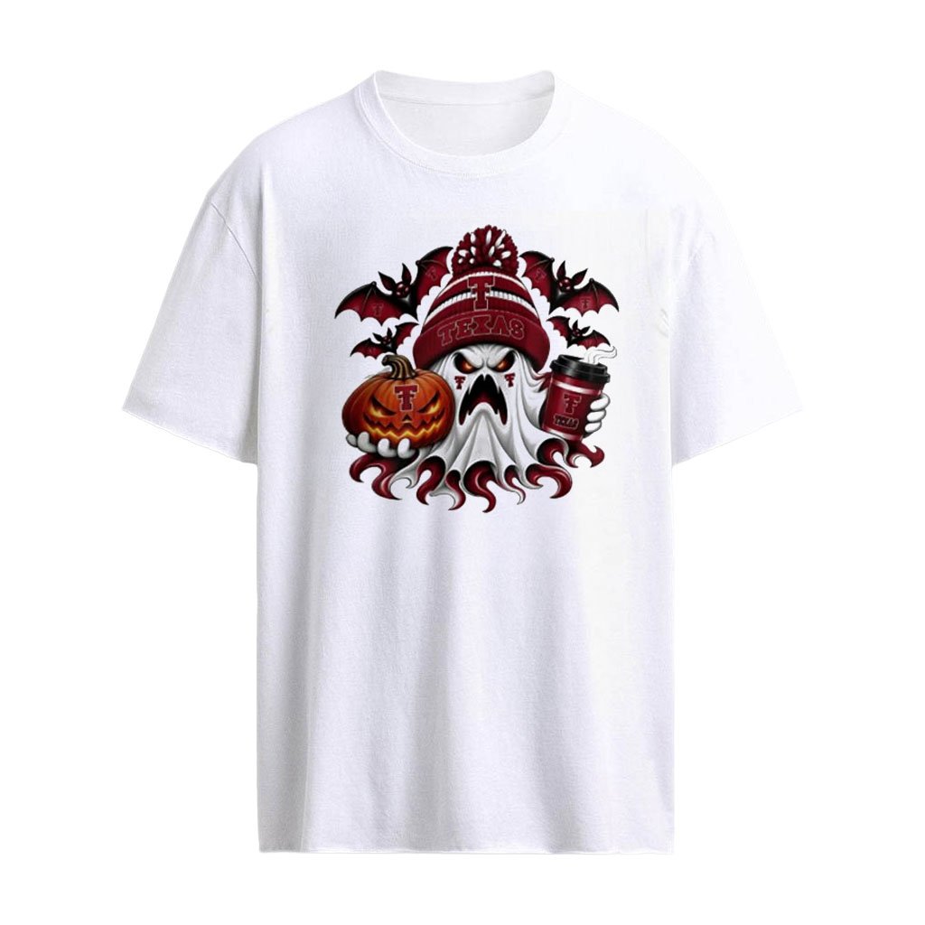 Texas Tech Red Raiders Ghost Coffee Halloween Spooky 2026 shirt