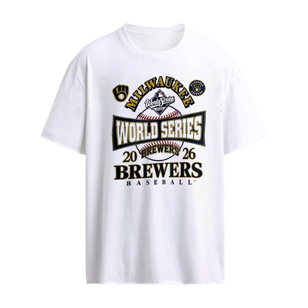 Milwaukee Brewers MLB 2026 World Series baseball logo shirt