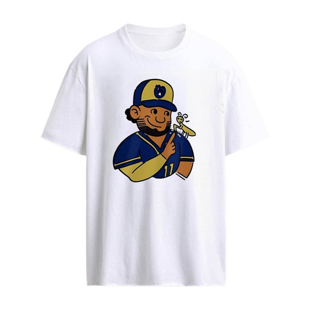 Praying Jackson Jackson Chourio Milwaukee Brewers MLB cartoon shirt