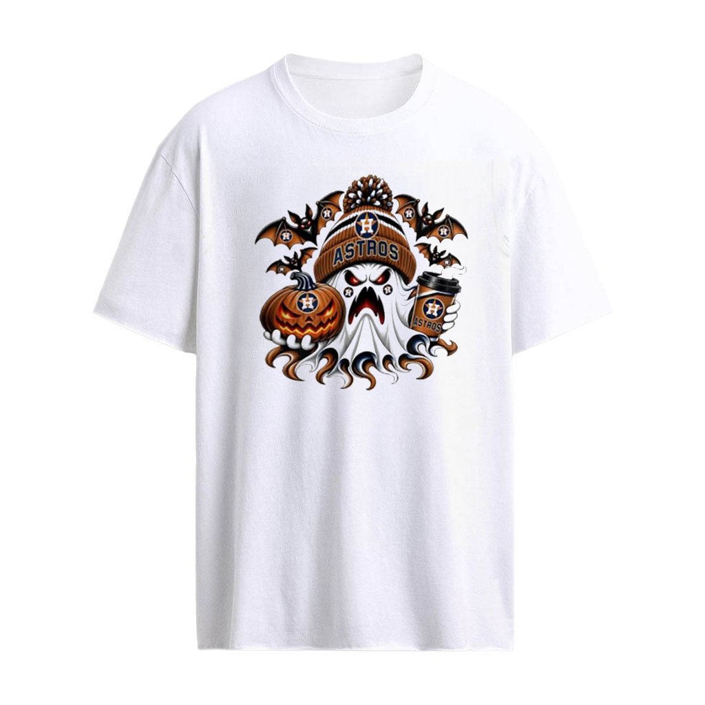 Houston Astros Ghost Coffee Halloween Spooky 2026 shirt