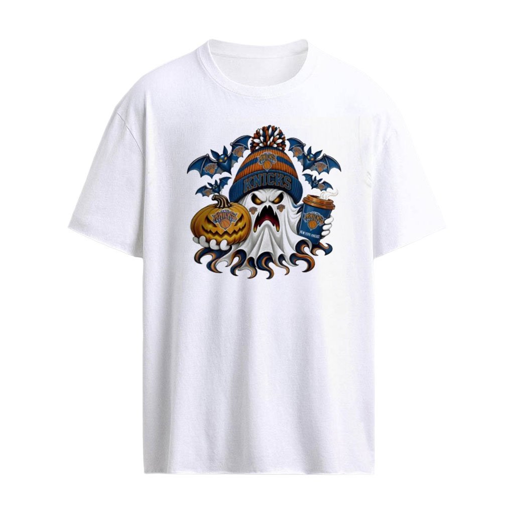 New York Knicks Ghost Coffee Halloween Spooky 2026 shirt