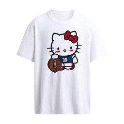 Hello Kitty New York Giants NFL holding football cartoon shirt