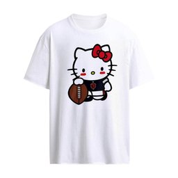 Hello Kitty Chicago Bears NFL holding football cartoon shirt