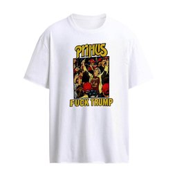 Primus Fuck Trump woman raising middle finger crowd shirt
