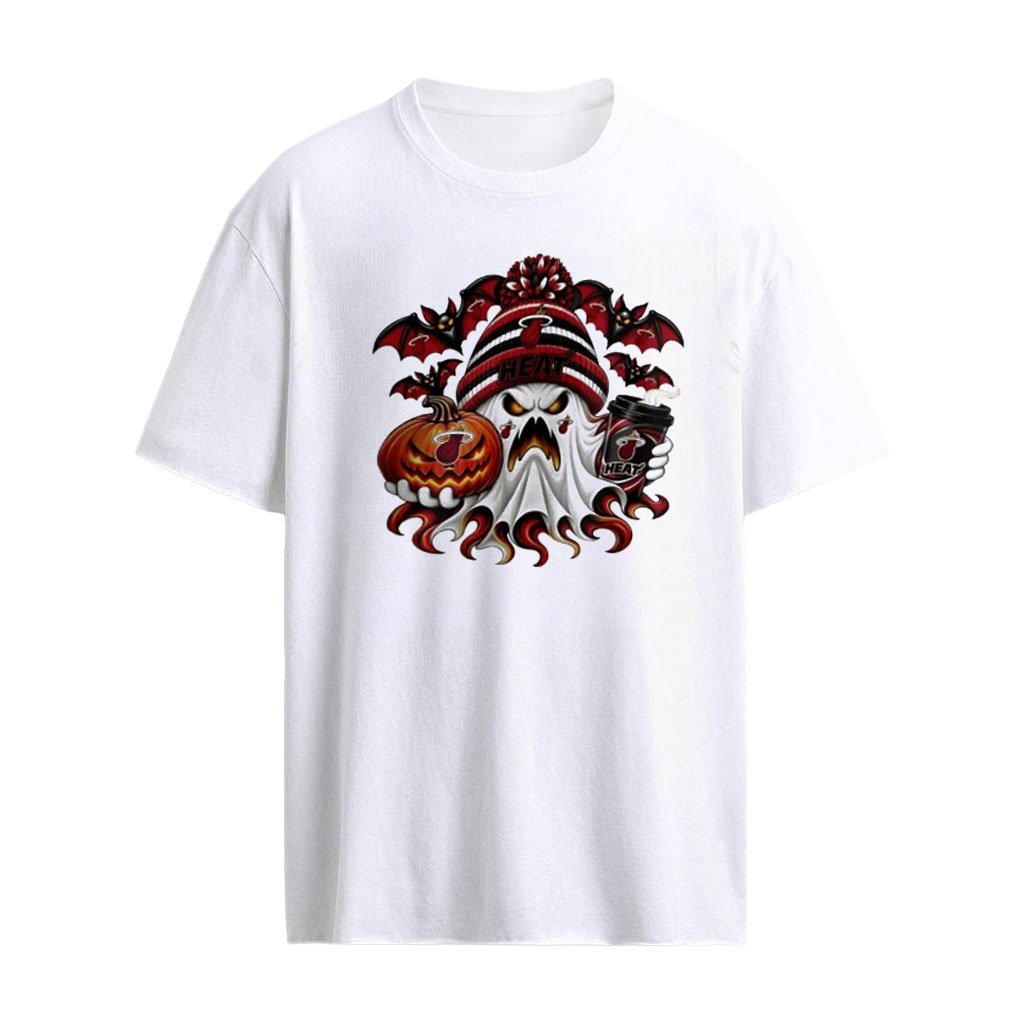 Miami Heat Ghost Coffee Halloween Spooky 2026 shirt