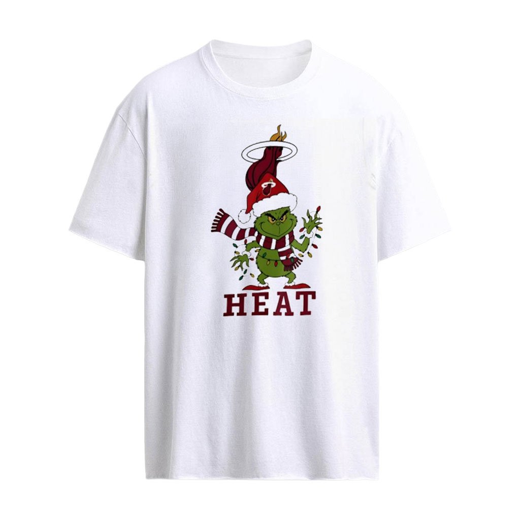 Grinch Miami Heat heart hands sign Christmas 2026 shirt