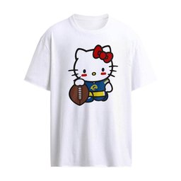 Hello Kitty Los Angeles Rams NFL holding football cartoon shirt