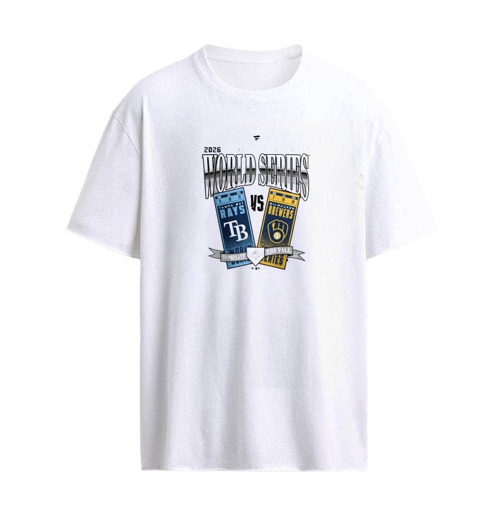 Tampa Bay Rays vs Milwaukee Brewers 2026 World Series Ticket Matchup T-Shirt