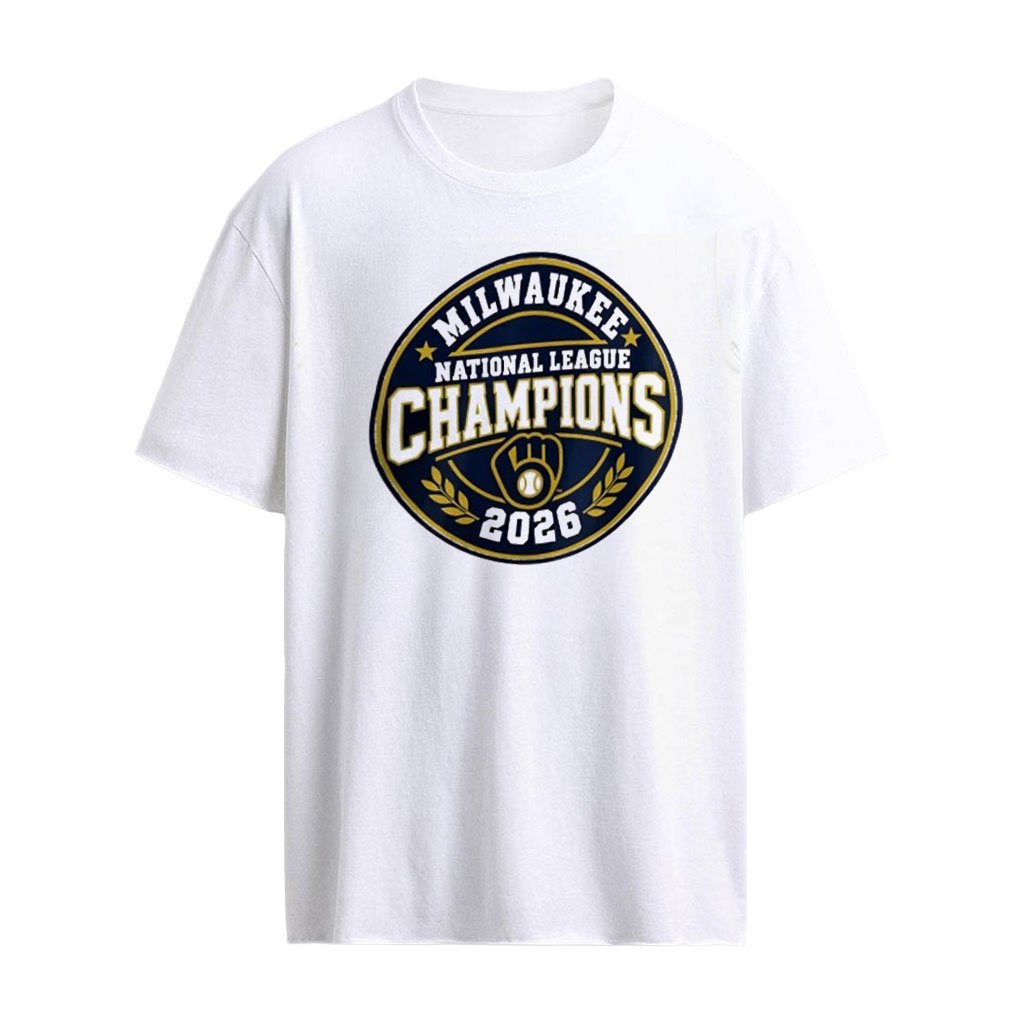 Milwaukee Brewers National League Champions 2026 Round Emblem Baseball shirt