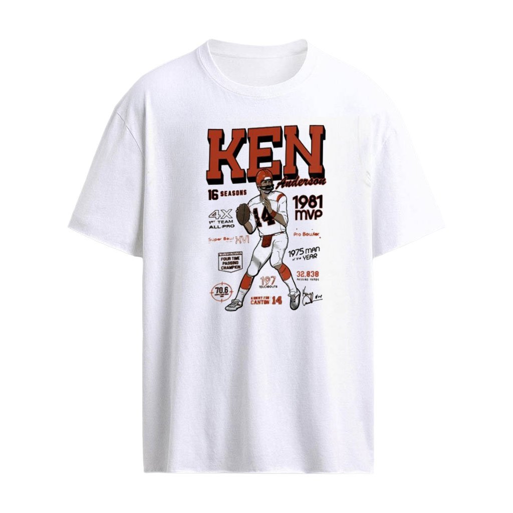 Ken Anderson Cincinnati Bengals NFL Kenny For Canton 1981 1975 1982 signature shirt