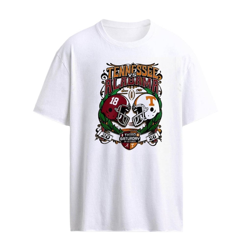 Tennessee vs Alabama Third Saturday in October Football helmet shirt