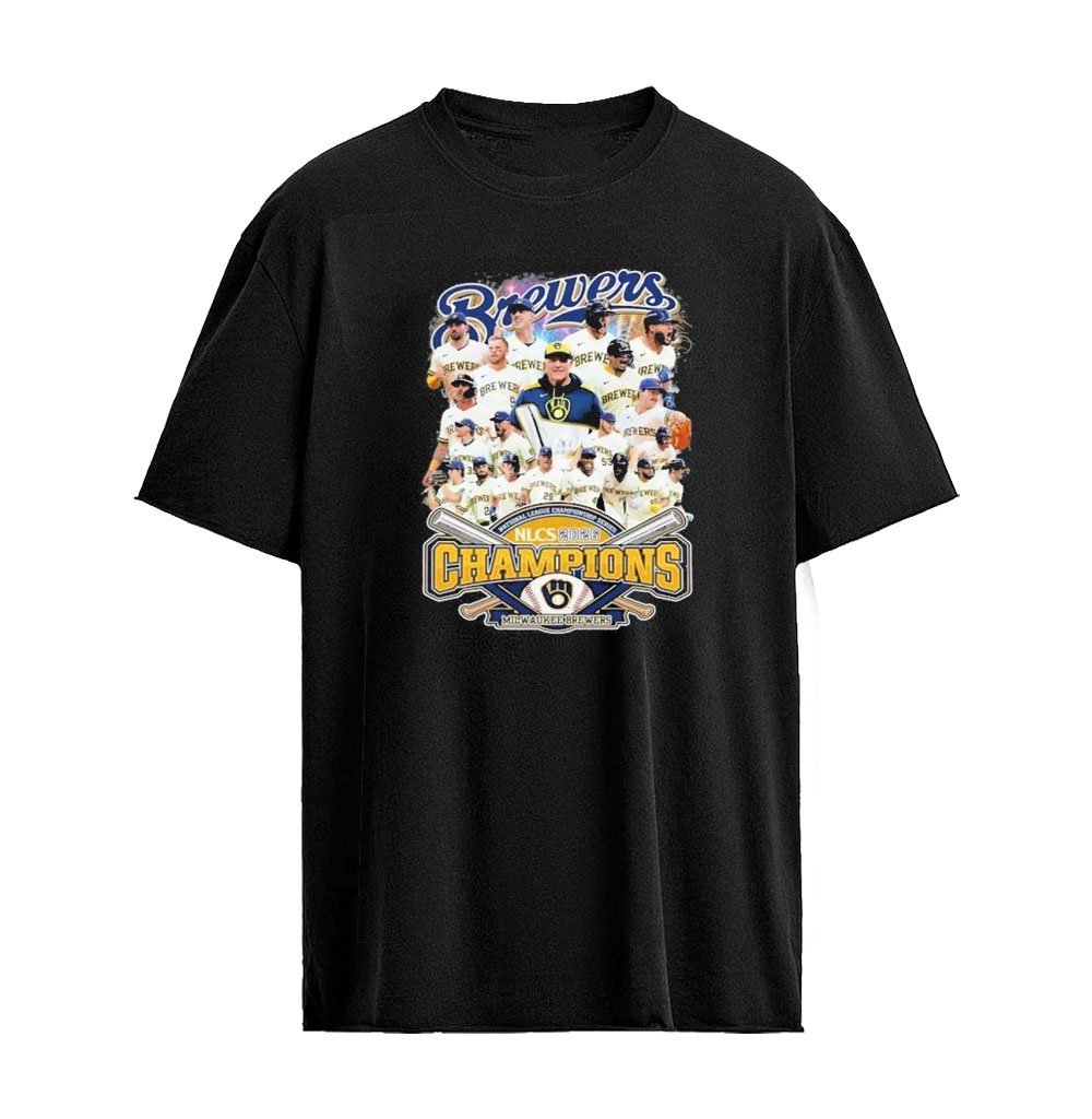 Milwaukee Brewers NLCS 2026 Champions Baseball Team Players Collage Graphic Fan T-Shirt