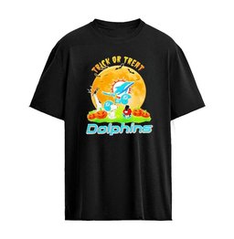 Miami Dolphins x Peanuts Trick Or Treat Abbey Road Halloween 2026 Graphic T-shirt