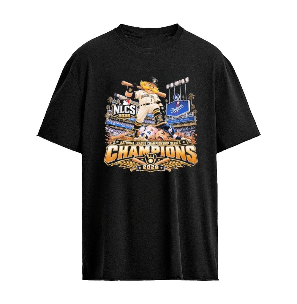 Milwaukee Brewers Beat LA Dodgers NLCS Champions 2026 Mascot T-Shirt