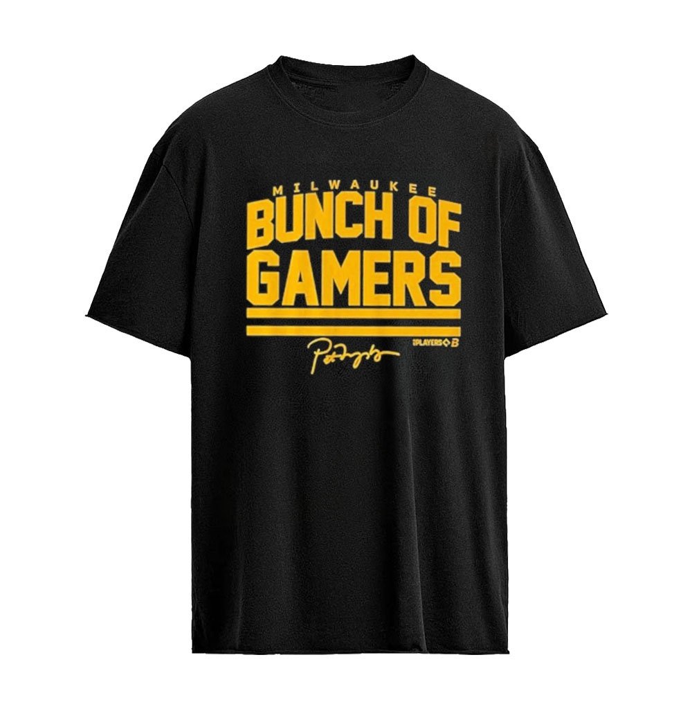 Milwaukee Baseball Bunch Of Gamers T-Shirt – Signature Baseball Fan Design