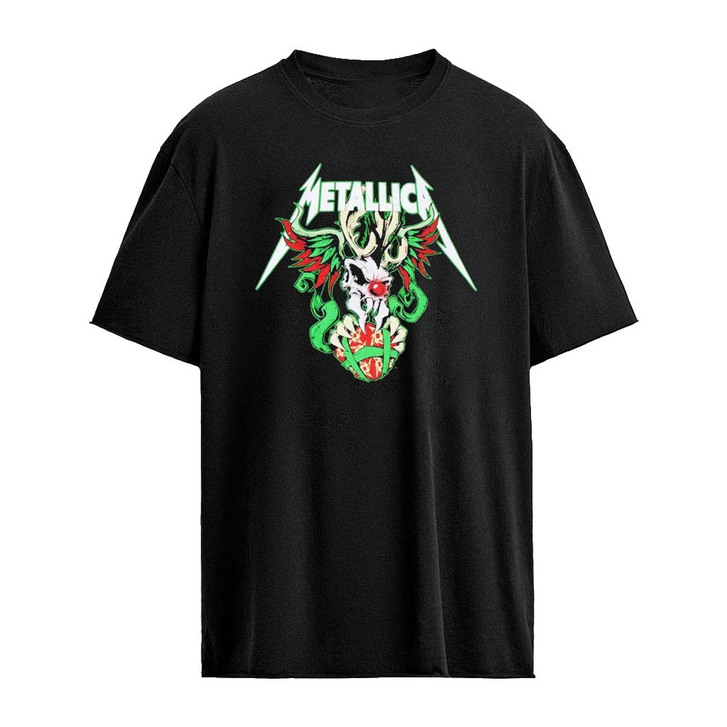 Metallica Scary Reindeer Halloween Merch 2026 T-Shirt