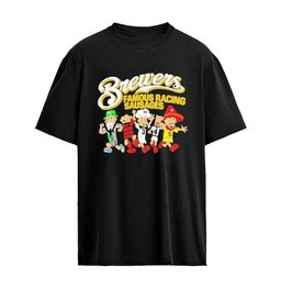 Milwaukee Brewers Racing Sausages Baseball 2026 Graphic T-shirt