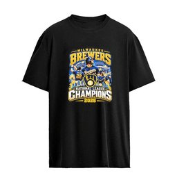 Milwaukee Brewers 2026 National League Champions Team Player Skyline T-shirt