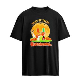 Miami Hurricanes x Peanuts Trick Or Treat Abbey Road Halloween 2026 Graphic T-shirt