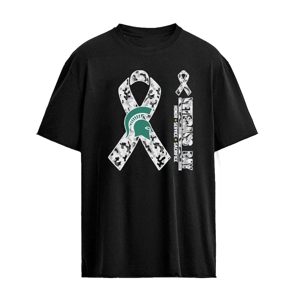 Michigan State Spartans x Veterans Day 2026 Honor Service Sacrifice T-shirt