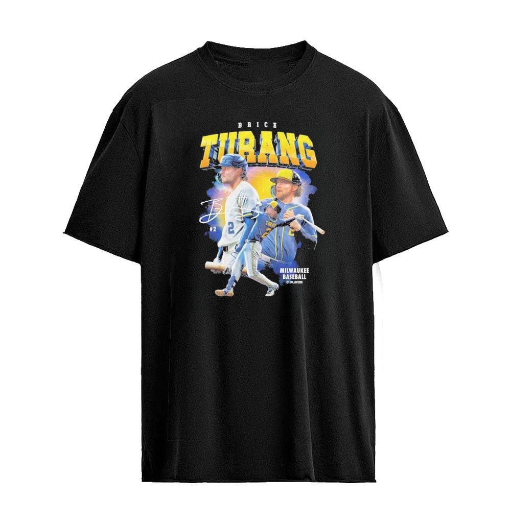 Milwaukee Brewers Brice Turang #2 Graphic T-shirt