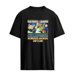 Milwaukee Brewers 2026 National League Champions Mascot T-shirt