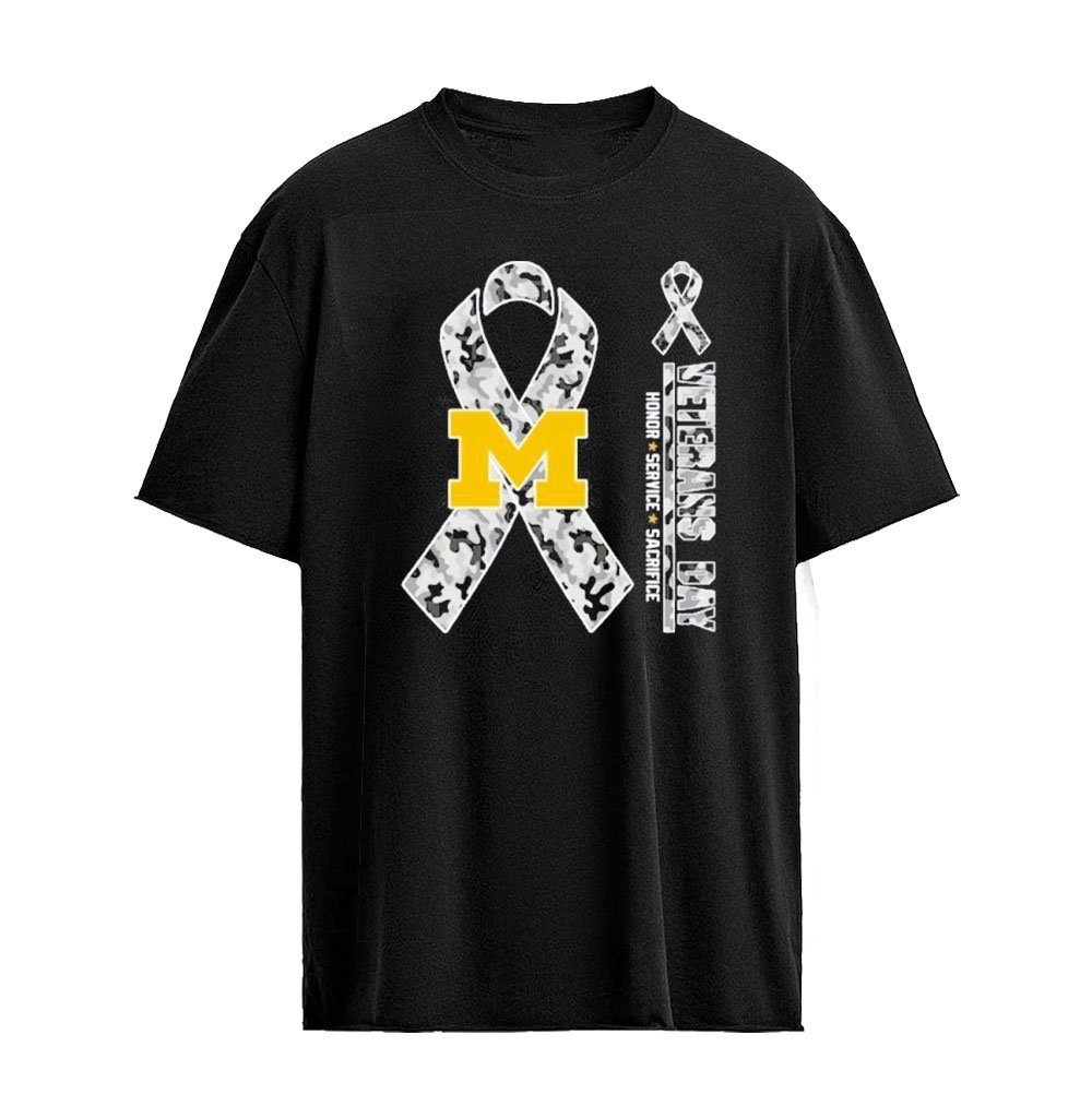Michigan Wolverines x Veterans Day 2026 Honor Service Sacrifice T-shirt