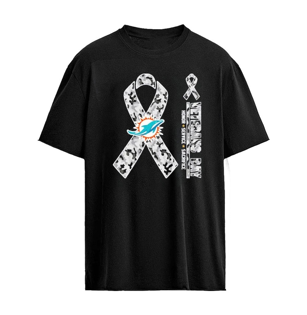 Miami Dolphins x Veterans Day 2026 Honor Service Sacrifice T-shirt