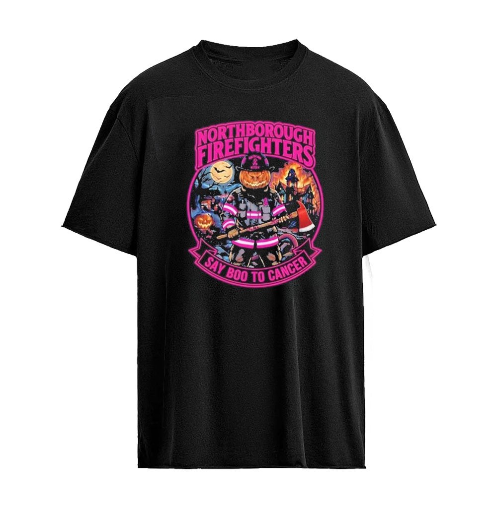 Northborough Firefighters Say Boo To Cancer Logo T-Shirt